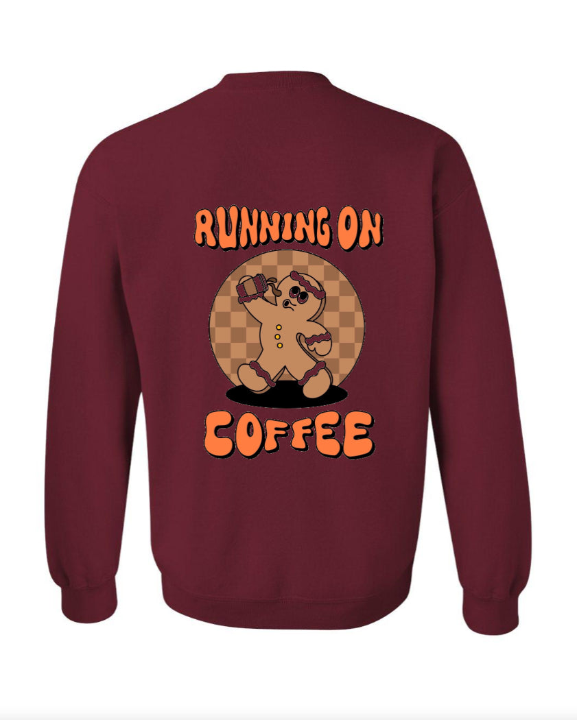 Running on Coffee Crewneck