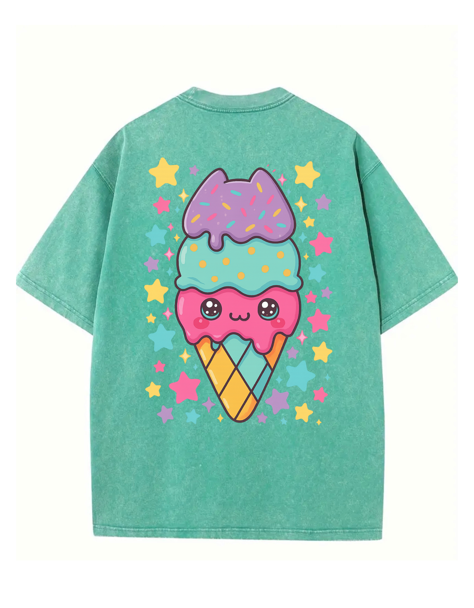 Teal Ice Cream Doodle