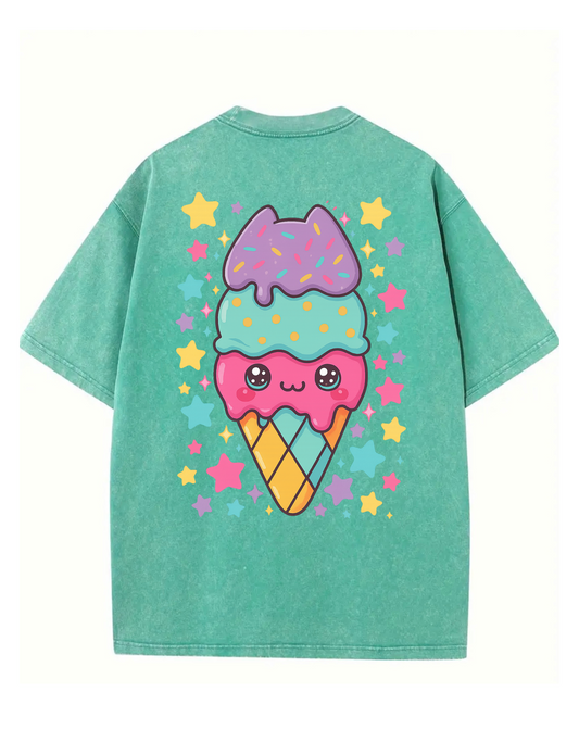 Teal Ice Cream Doodle
